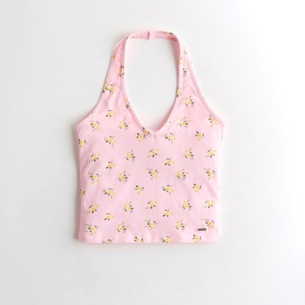 hollister pink tank!